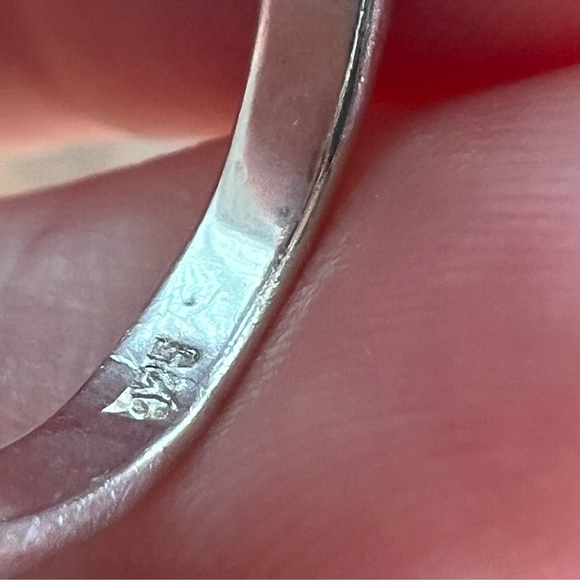 Vintage Sterling Silver 925 Size 6 Turquoise Pink Conch Multi Inlay Flower Ring - Picture 7 of 10